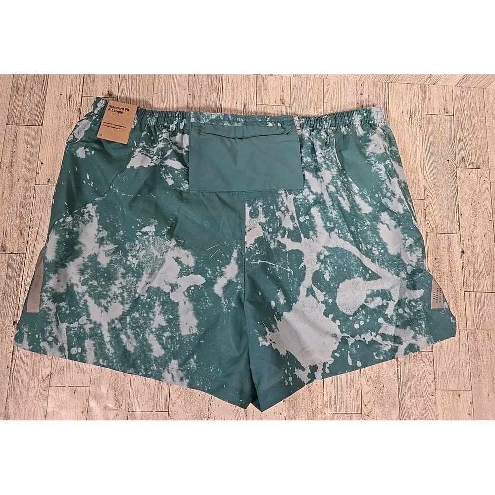 Nike Running Shorts XXL Flex Stride Men Brief DV9272-379 Green Splatter NEW